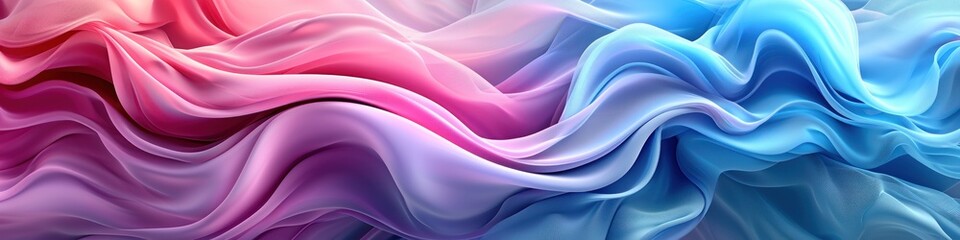 A colorful abstract composition of pink, blue, and purple hues. The colors flow and mix, creating a dynamic and vibrant effect. - obrazy, fototapety, plakaty