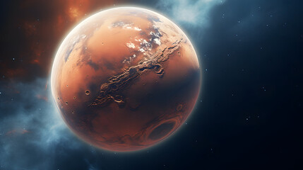 Amazing close-up of the planet Mars