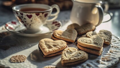 Heart-shaped Assorted Cookies