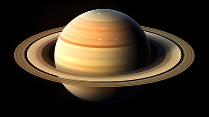 Fototapeta na wymiar Amazing close-up of the planet Saturn