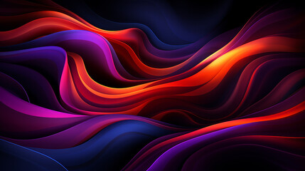 Fototapeta premium Free_vector_abstract_background_with_flowing_lines_de