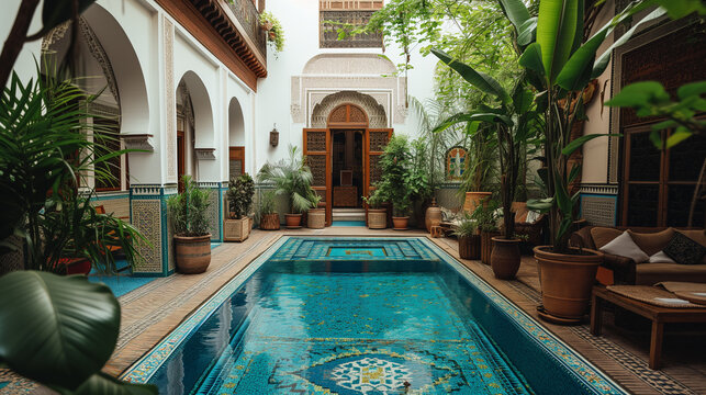Luxury riad in Marrakech, Morocco