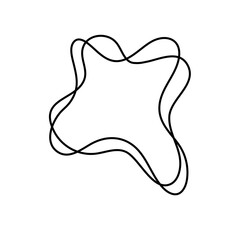 Contour curved line Design Element 