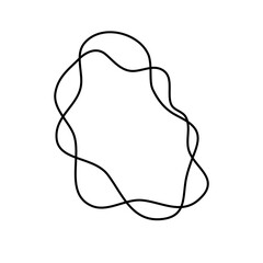 Contour curved line Design Element 