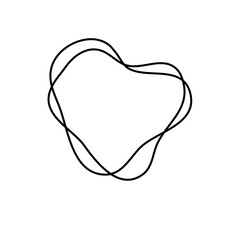 Contour curved line Design Element 