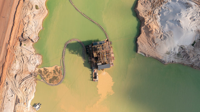 Drone View of Kenmare Resources plc is an established mining company, which operates the Moma Titanium Minerals Mine, located on the north east coast of Mozambique.
