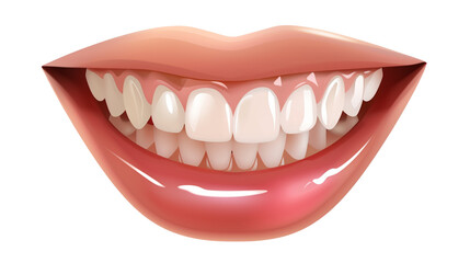 Healthy Smile clipart isolated on transparent background. 