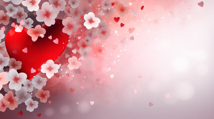 Valentine's Day Hearts Bokeh Art Design Wallpapers HD Background for Presentations and Post Cards 
