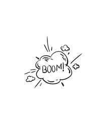 doodle comic explosions and bombs