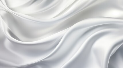 Luminescent Whispers, A Glimpse Into the Ethereal Elegance of White Satin