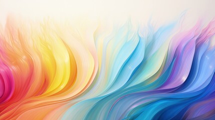 Prismatic Dreamscape, A Mesmerizing Fusion of Vibrant Hues on a Luminous Canvas