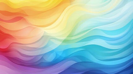 Symphony of Colors, A Vibrantly Twisting Kaleidoscope of Wavy Rainbow Lines