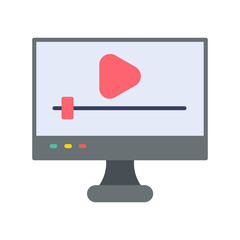 Streaming Tv Flat Icon