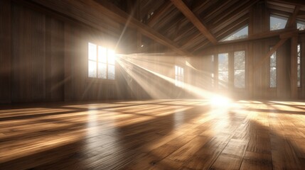 Whispers of Light, An Ethereal Encounter in a Wooden Haven