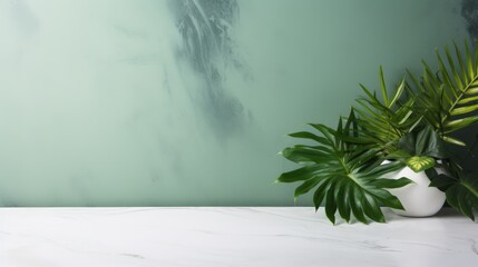 Ethereal Oasis, An Exquisite Blend of Natures Serenity Captured in a White Vase