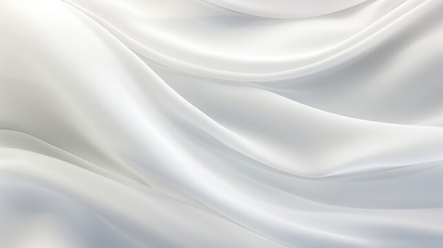Whispering Elegance, A Delicate Glimpse of White Satins Sublime Serenity © Ilugram