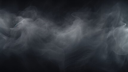 Ethereal Whispers, A Spellbinding Monochromatic Portrait of Enigmatic Smoke