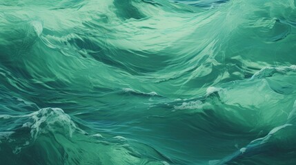 Emerald Harmony, A Mesmerizing Masterpiece of the Majestic Ocean Waves