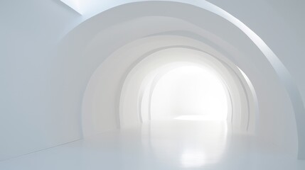 Luminous Kaleidoscope, A Whimsical Interplay of Light in a Serene White Room