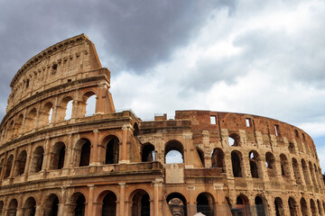 Obraz premium Colosseum or Flavian Amphitheatre in Rome, Italy