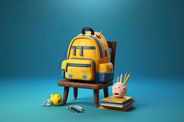 Back to school. Children preschoolers and schoolchildren going to the educational institution. The road to school, morning gatherings for school, acquiring knowledge, mining information.