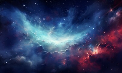 Fototapeta premium Stars of a planet and galaxy in a free space