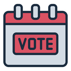 Voting election Calendar icon