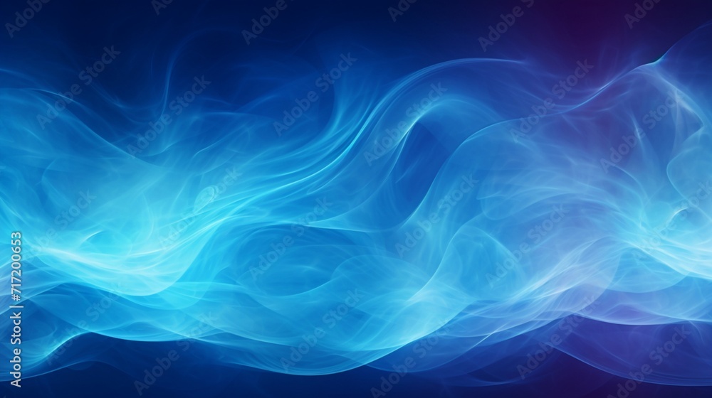 Poster an invigorating abstract background adorned with glowing particle waves and lines in vibrant cyan sh
