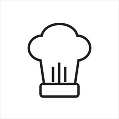 chef hat vector icon line template