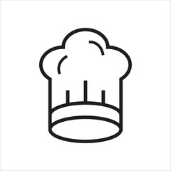 chef hat vector icon line template