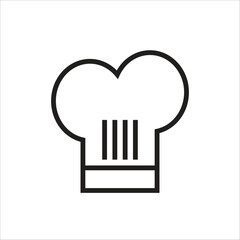 chef hat vector icon line template