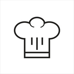 chef hat vector icon line template