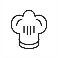 chef hat vector icon line template