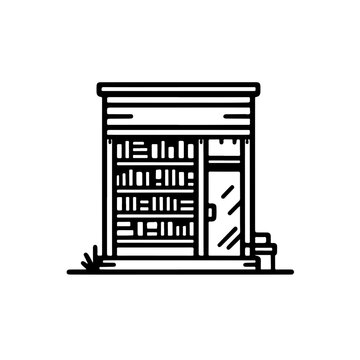 Bookstore Vector Logo Art