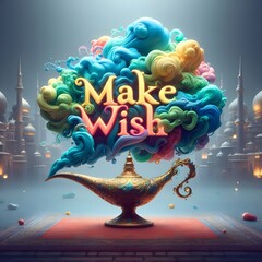  Make a wish with a fantasy background of the historical epoch.

