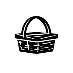 Picnic Basket Vector Logo Art