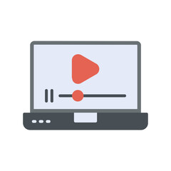 Video Player Flat Icon