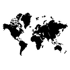 World Map Vector Logo Art