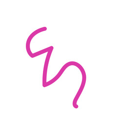 Squiggly abstract line vector