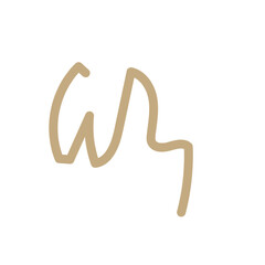 Squiggly abstract line vector