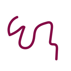 Squiggly abstract line vector