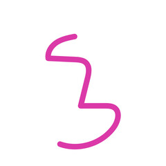 Obraz premium Squiggly abstract line vector