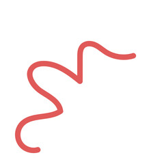 Squiggly abstract line vector