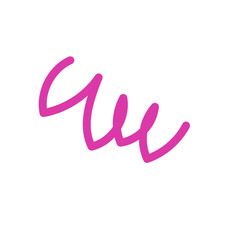 Squiggly abstract line vector