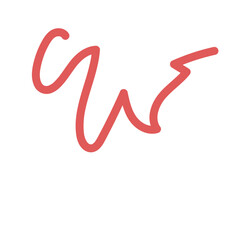 Squiggly abstract line vector