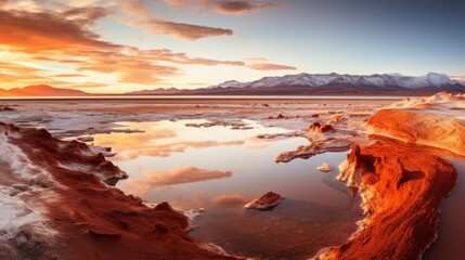 Evening Tranquility: Salt Lake's Calm Reflections