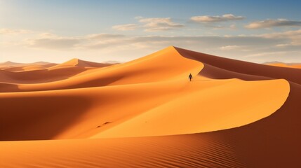 Fototapeta na wymiar Desert Mirage: Unveiling the Illusion of Arid Splendor