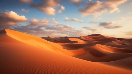 Fototapeta na wymiar Dunes Beyond Horizon: Endless Beauty of Shifting Sands