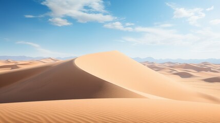 Fototapeta na wymiar Golden Dunes: Unveiling the Desert's Grandeur