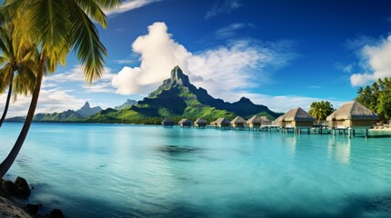 Naklejka premium tropical paradise island